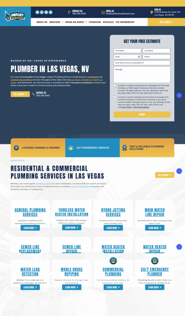 plumber website